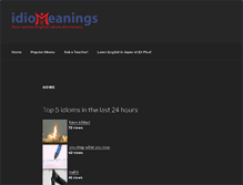 Tablet Screenshot of idiomeanings.com